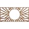 Ekena Millwork Hoover Wood Fretwork Pierced Ceiling Medallion, Walnut, 40"W x 20"H x 14 3/4"ID x 3/8"T CMWP40X20X0375HOWA - alternate 1